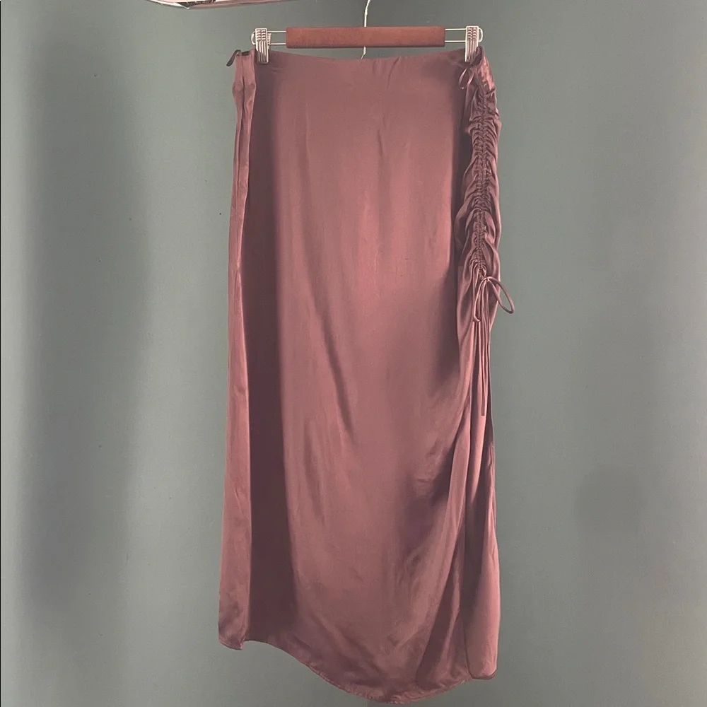 Zara Satin Dress in earth tone Dusty Rose - Picture 1 of 4